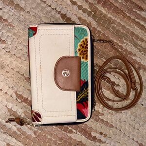 Cream and Brown Spartina Women's Bag